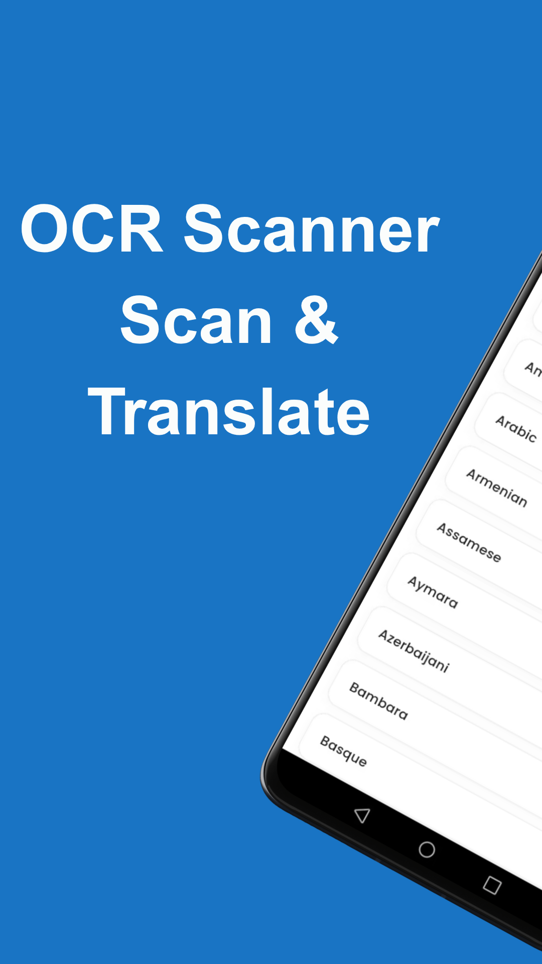 Scan & Instant Language Translate