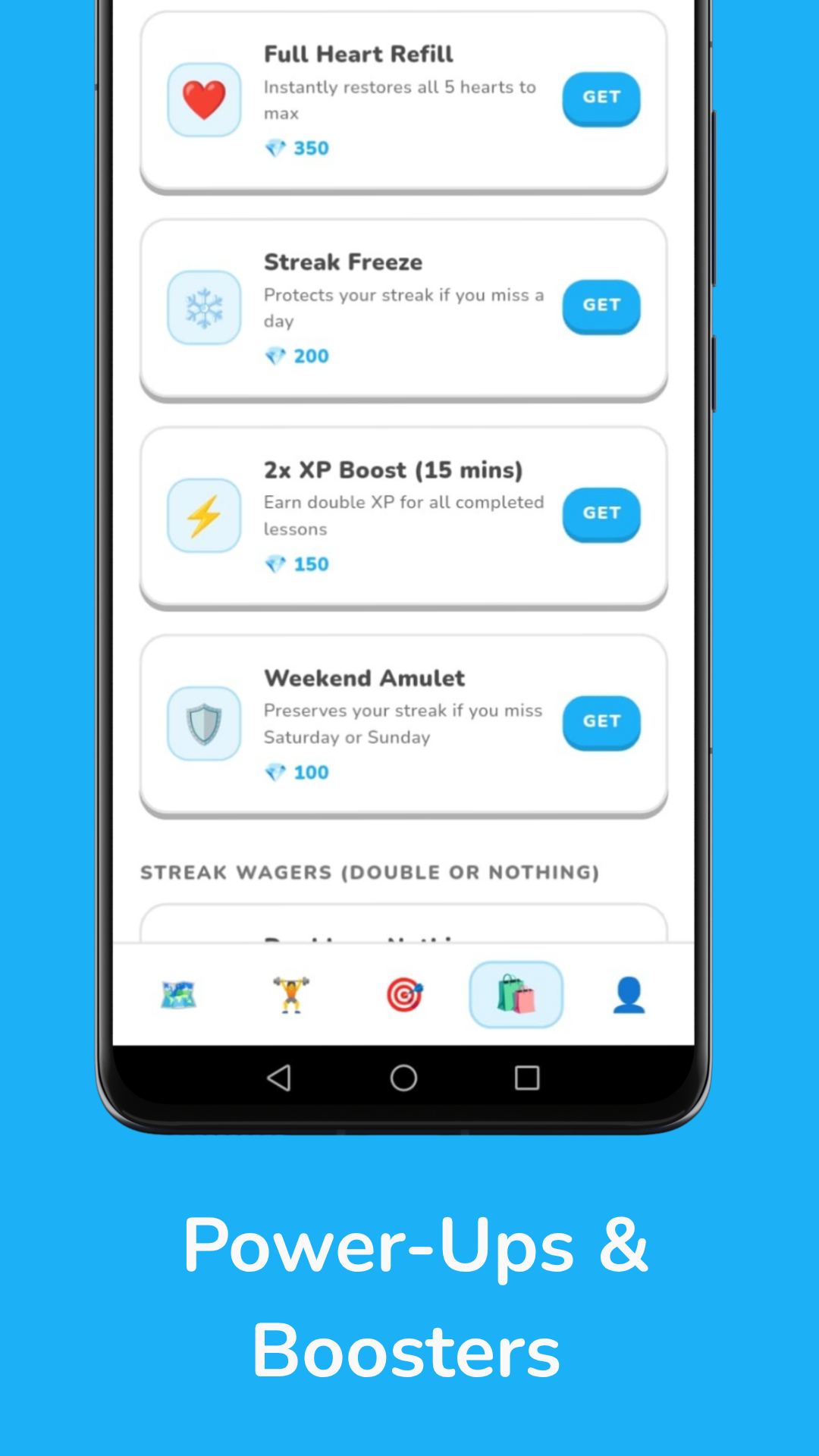 Power-Ups & Gamified Boosters