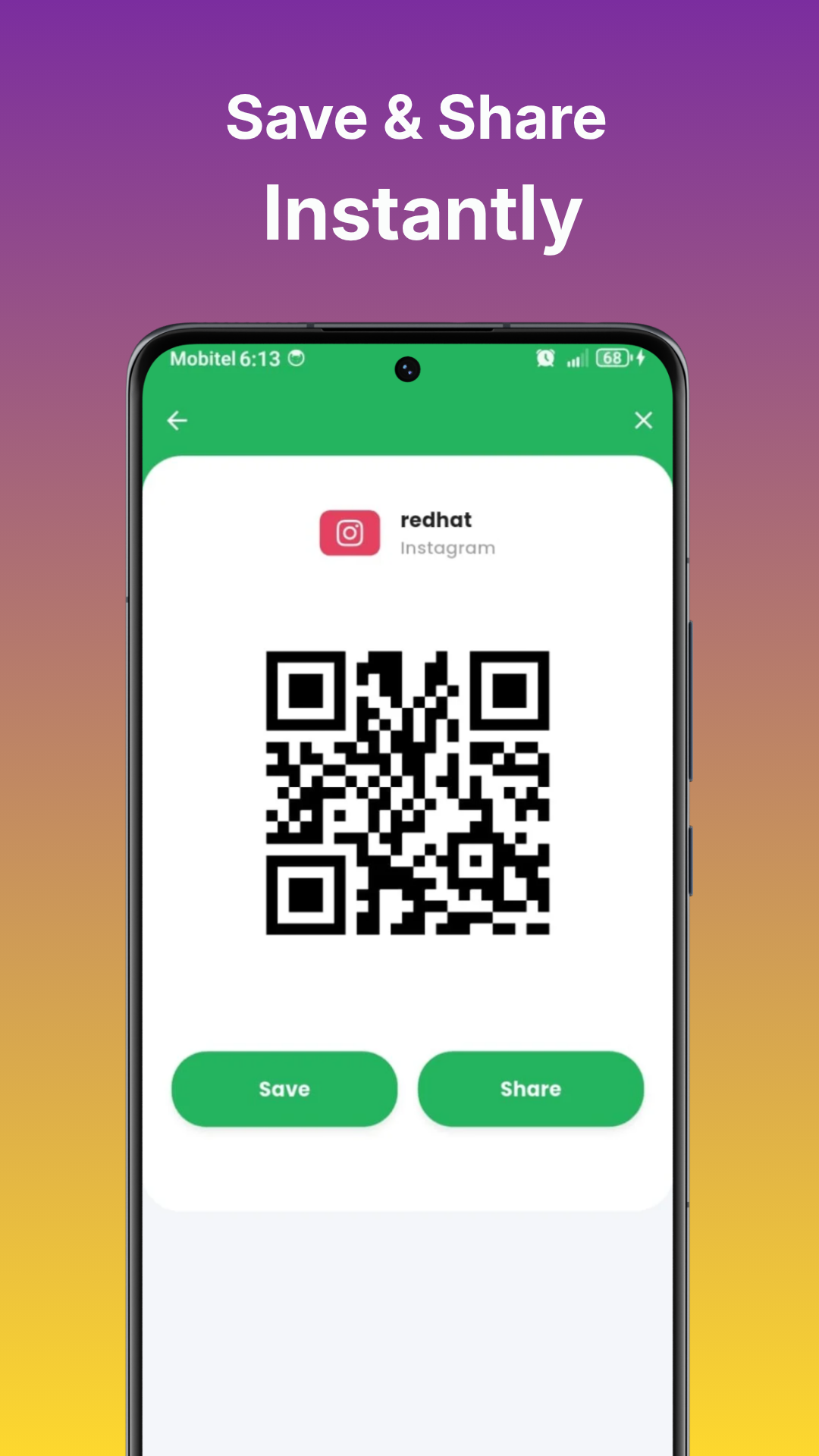 Save & Share Instantly