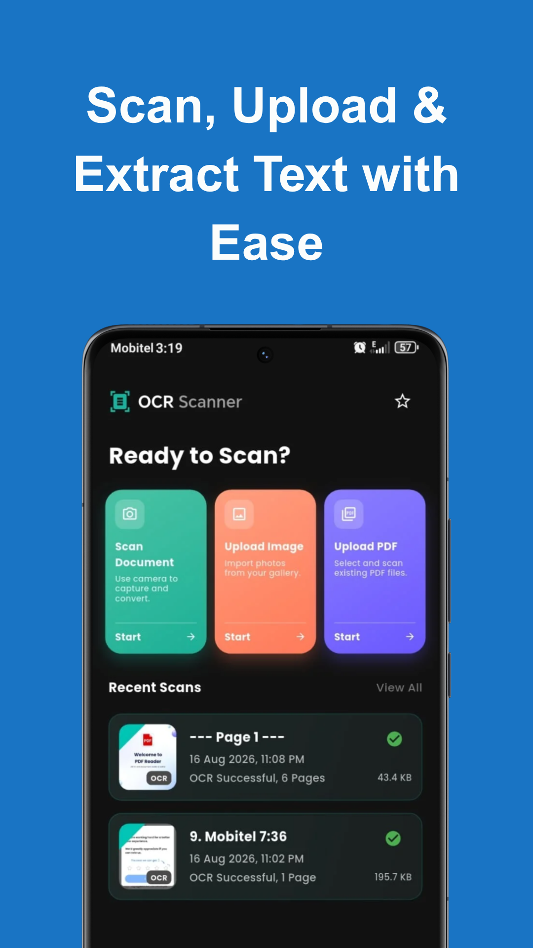 OCR Scanner Interface