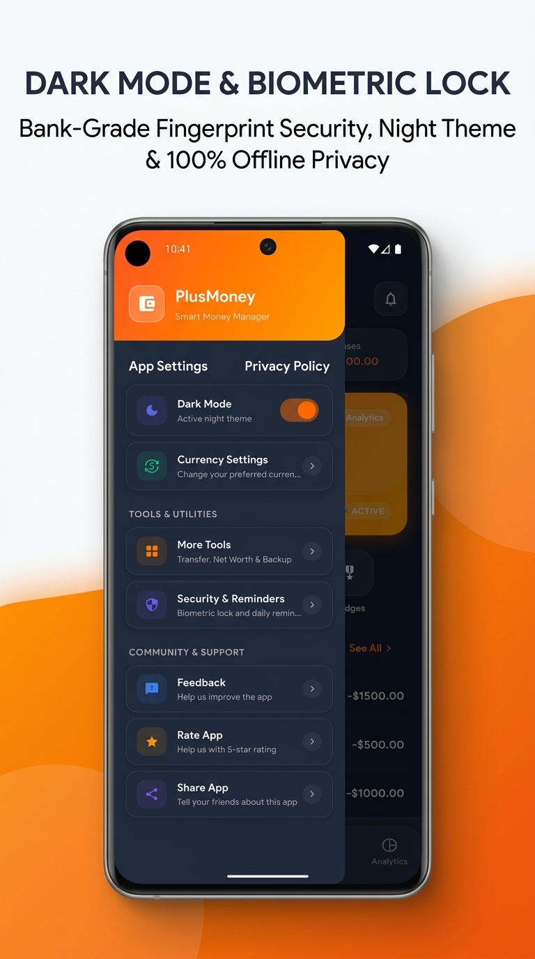Dark Mode & Security Vault